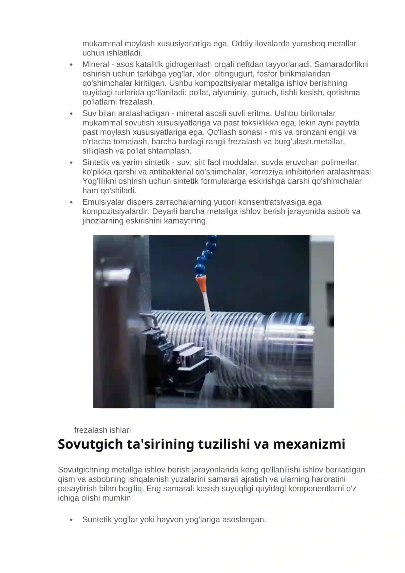 Sovutgich (sovutuvchi): tasnifi, qoʻllanilishi 4