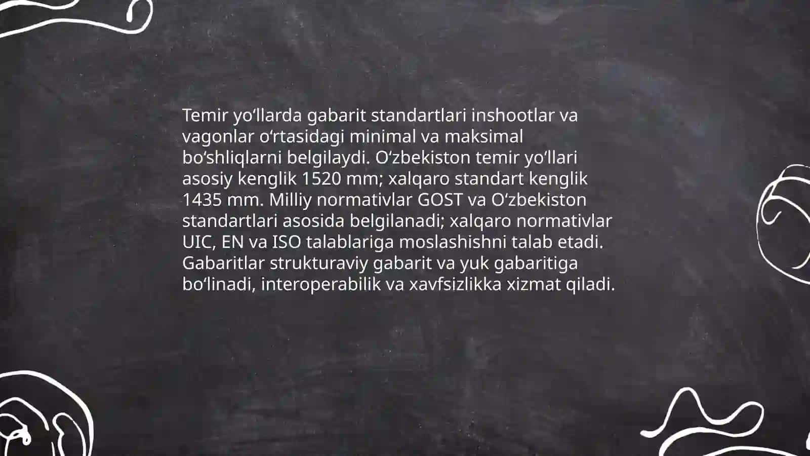 Temir jollarda gabaritler 4
