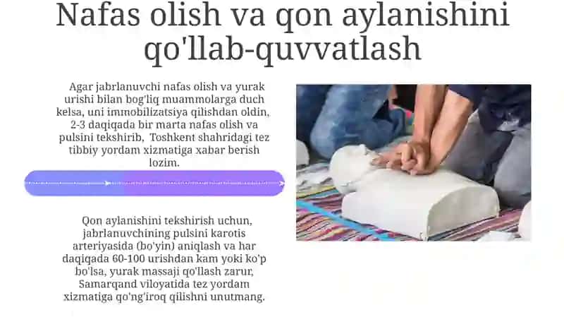 Umurtqa pog'onasi jarohatlarida birinchi Tibbiy yordam 4