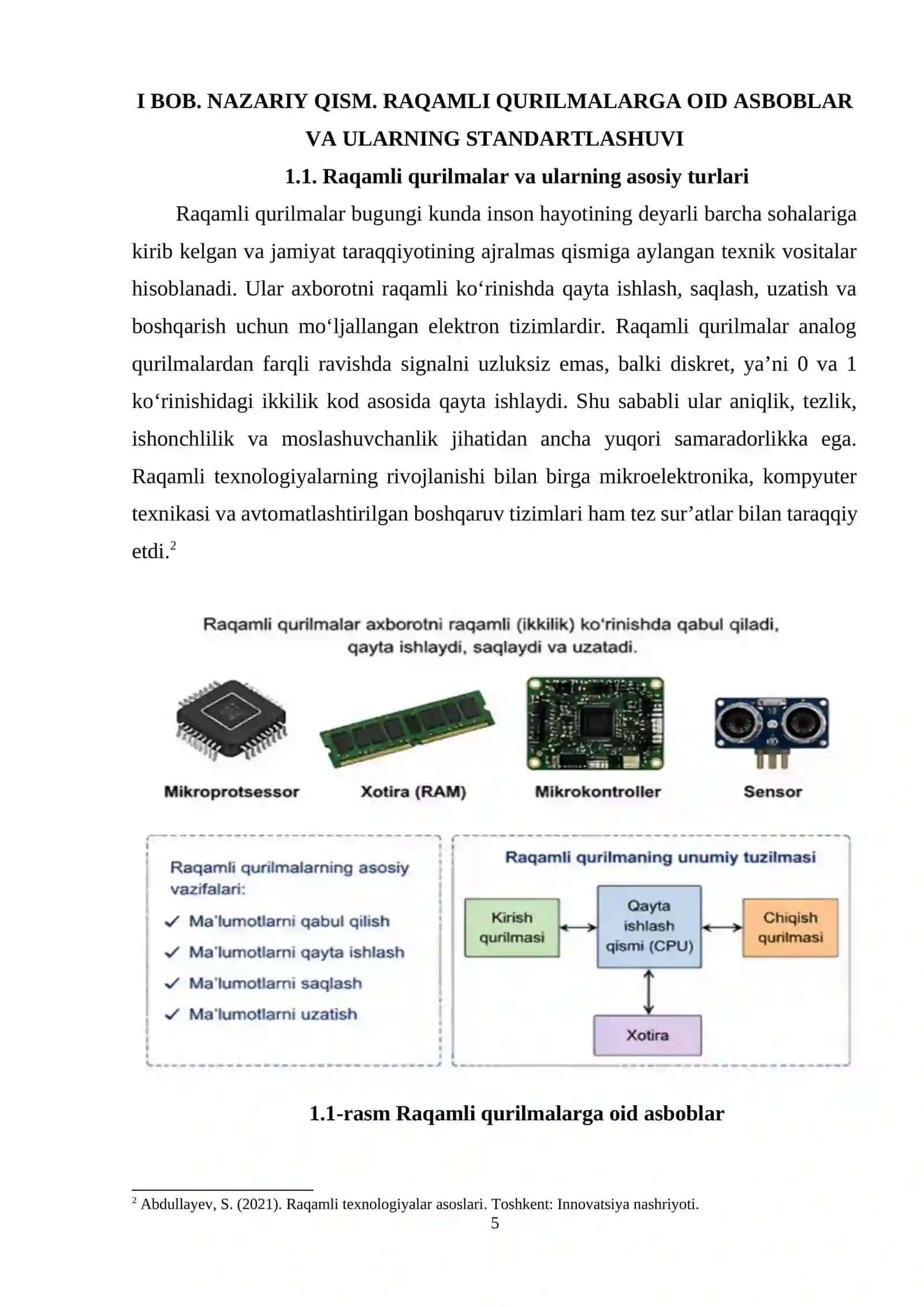 Raqamli qurilmalarga oid asboblar va standartlar. Raqamli sxemalar va quilmalarni loyihalash, modellash va tahlillash standartlari: IEBE 754, ASCII, Unicode 4