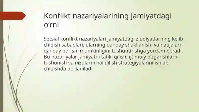 Konfliktlarga doir nazariyalarni paydo bo‘lishi 4