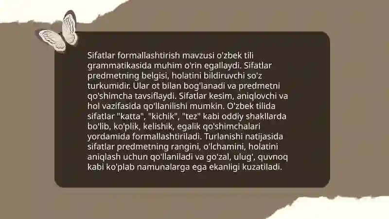 Otlar formallashtirish 4