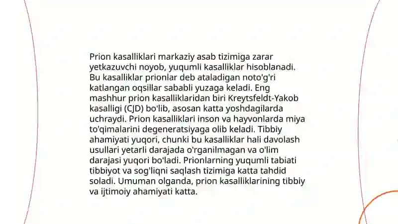 Prionlar tibbiyot amaliyotidagi ahamiyati 4