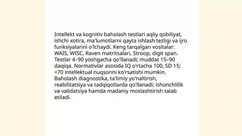 Psixodiagnostik tekshiruv va tadqiqotlar 4