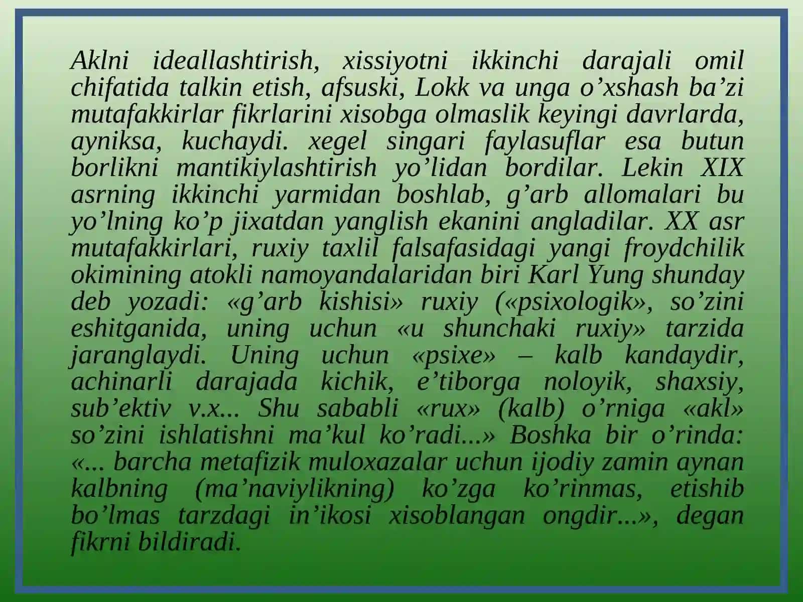 Axloqshunoslik va manaviy tarbiya 4