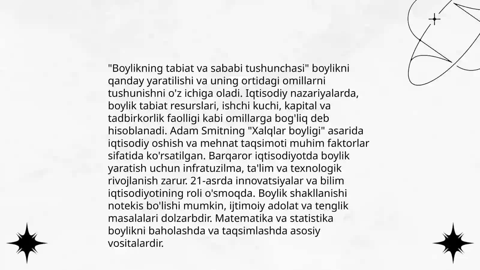Adam Smit va iqtisodiy nazariyaning rivojlanishi 4