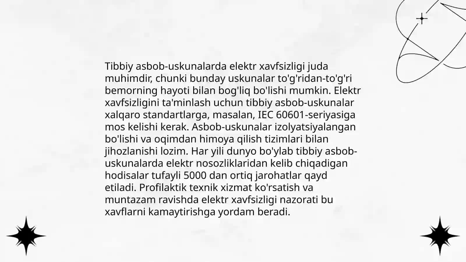 Tibbiyotda elektr xavfsizligi 4