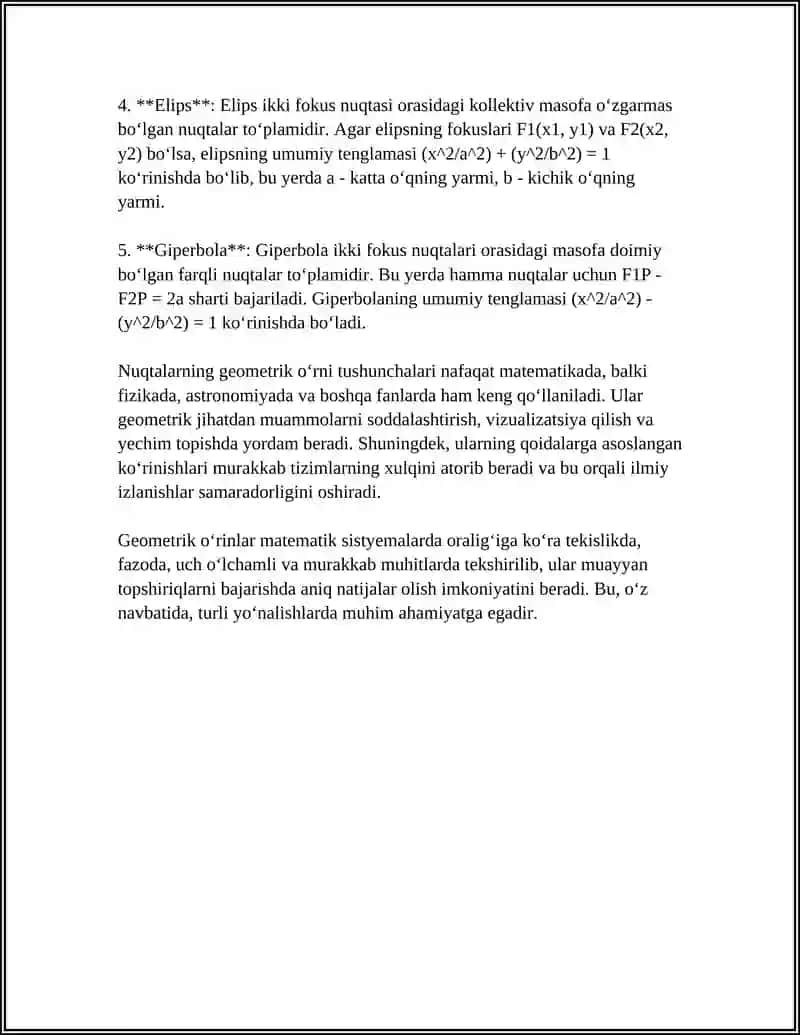 Nuqtalarning Geometrik O‘rni.Ox O‘qiga Parallel Chiziq Hosil Qiluvchi Nuqtalarning Joylashuvi Oy O‘qiga Parallel Chiziq 4
