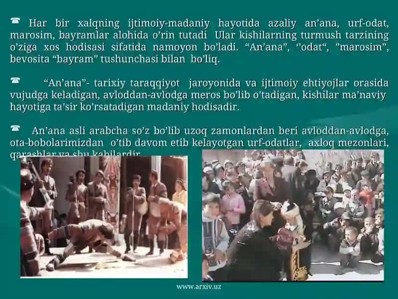 Oiladagi farzandlar tarbiyasida milliy-urf-odat va an’analardan foydalanish 4