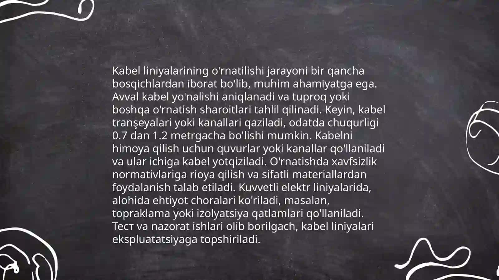 Yer osti kabel linyalari 4