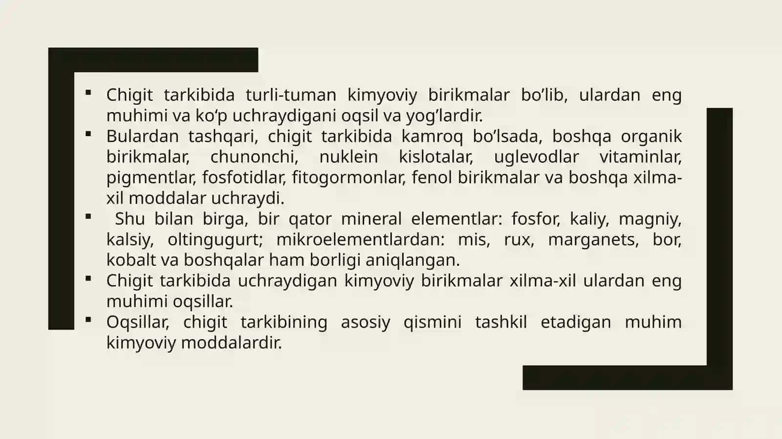 SUN’IY FIZIOLOGIK FAOL MODDALARNI CHIGITNI BOSHLANG’ICH O’SISH JARAYONIDA QO’LLASH 4