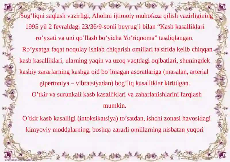 Kasbkasalliklarimeyoriyasoslari 4