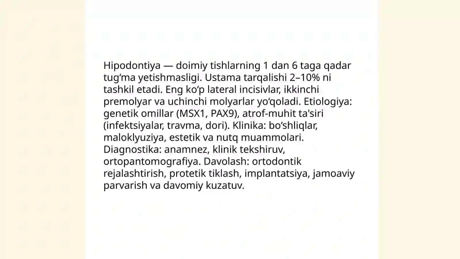 ALOXIDA TISH ANOMALIYALARI 4