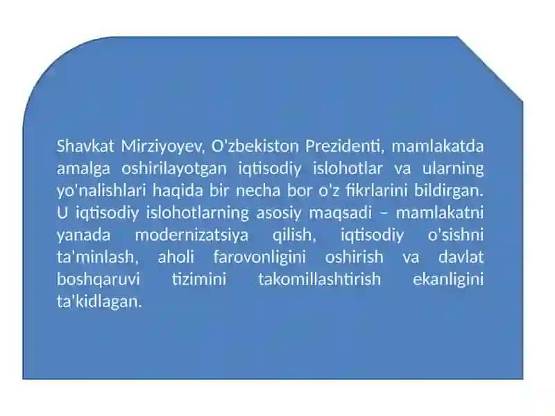 IQTISODIY ISLOHOTLAR MOHIYATI VA ULARNING YO'NALISHI 4