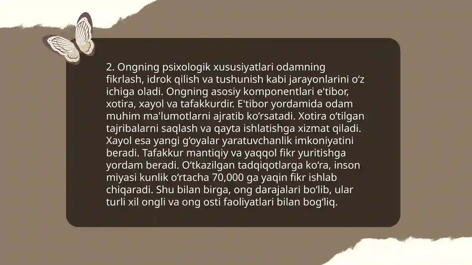 Ong haqida tushuncha va uning xossalari 4