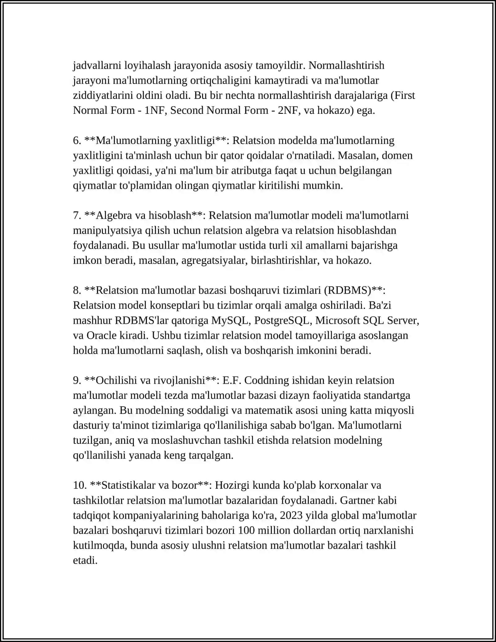 RELYATSION ALGEBRA VA RELYATSION HISOBLASH ELEMENTLARI 4