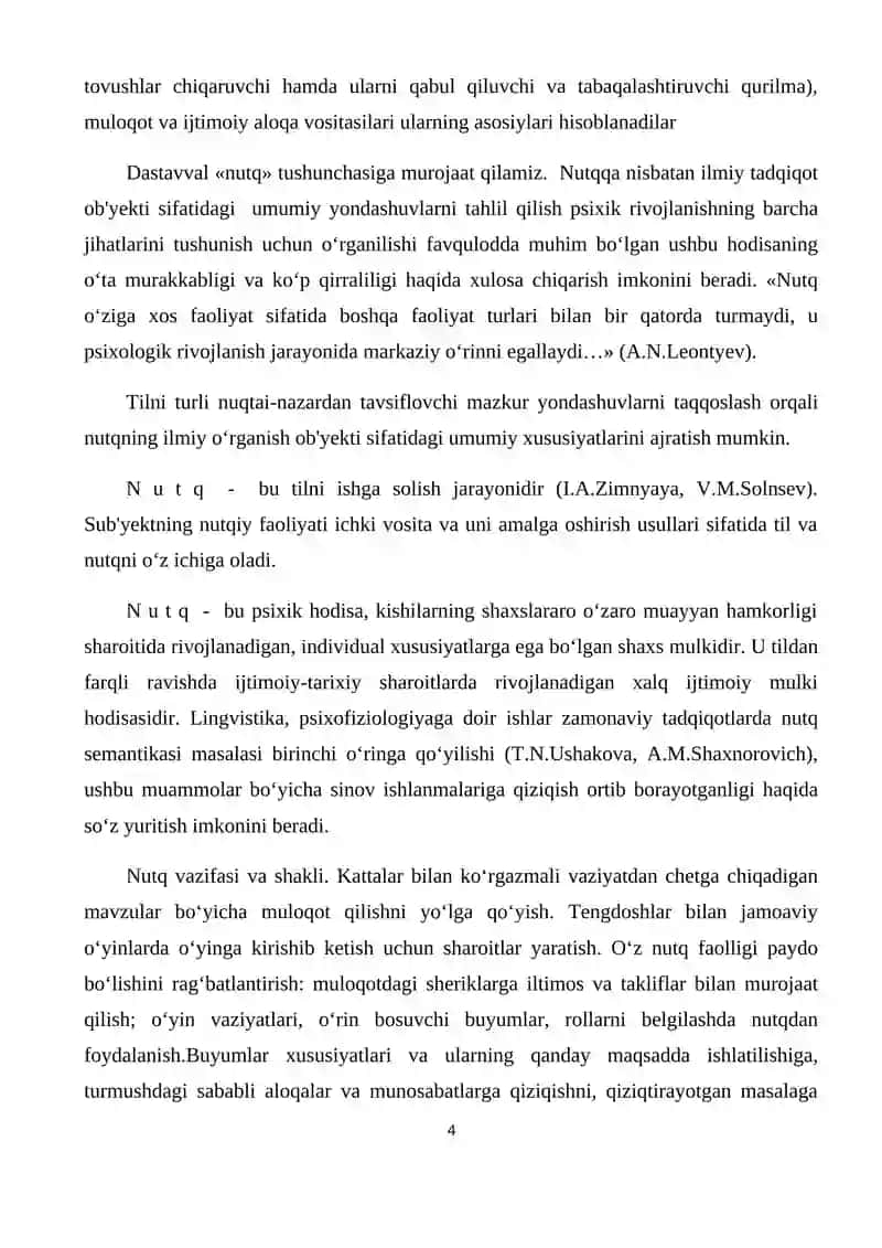 Nutq va nutqiy faoliyat haqida tushuncha 4