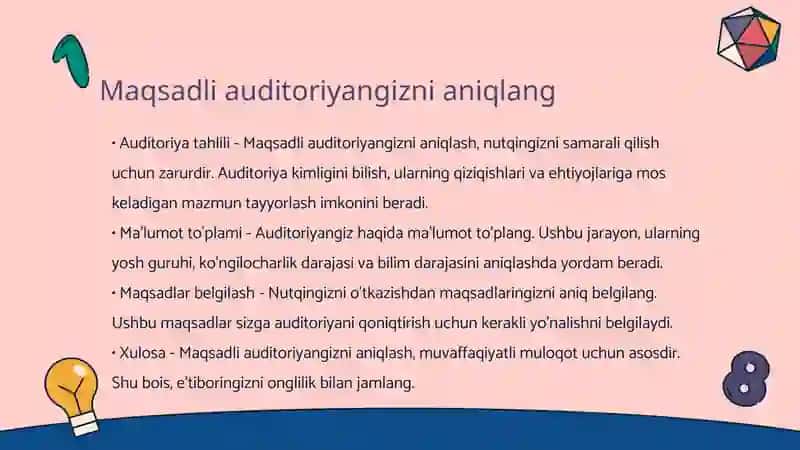 Nutqni yaxshilash uchun doimiy mashq 4