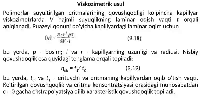 MOLEKULYAR MASSANI ANIQLASH USULLARI 4
