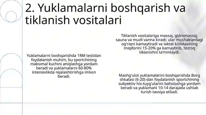 Sport mahoratini takomillashtirish bosqichida mashg‘ulotlarni tashkil etish (suzish) 4