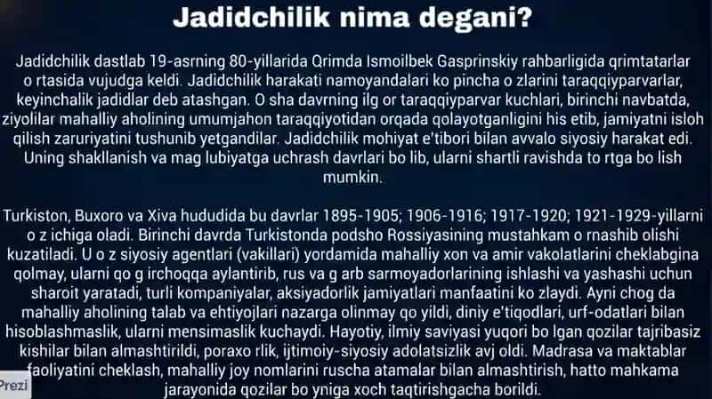 O’rta Osiyoda yetakchilar va ziyolilar shaxsiyatlari shakllanishi (XIX – XX asrlar) 4
