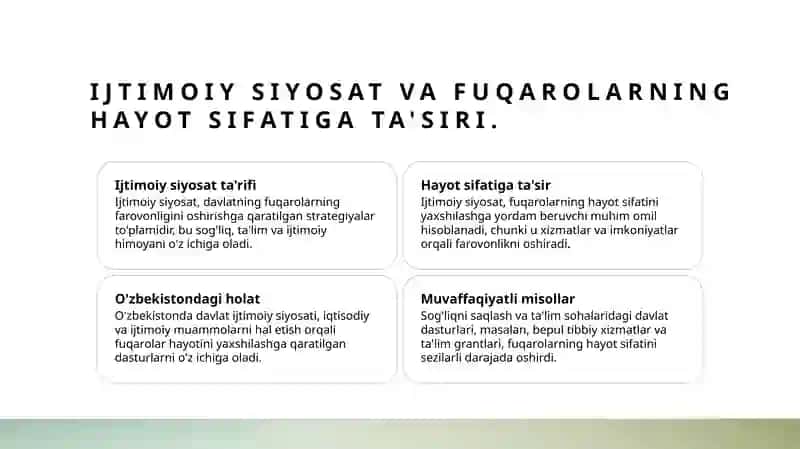 Davlatning ijtimoiy siyosati 4