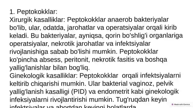 Shartli Patogen Anaerob Kokklarning Xirurgik va Ginekologik Kasalliklardagi Ahamiyati 4