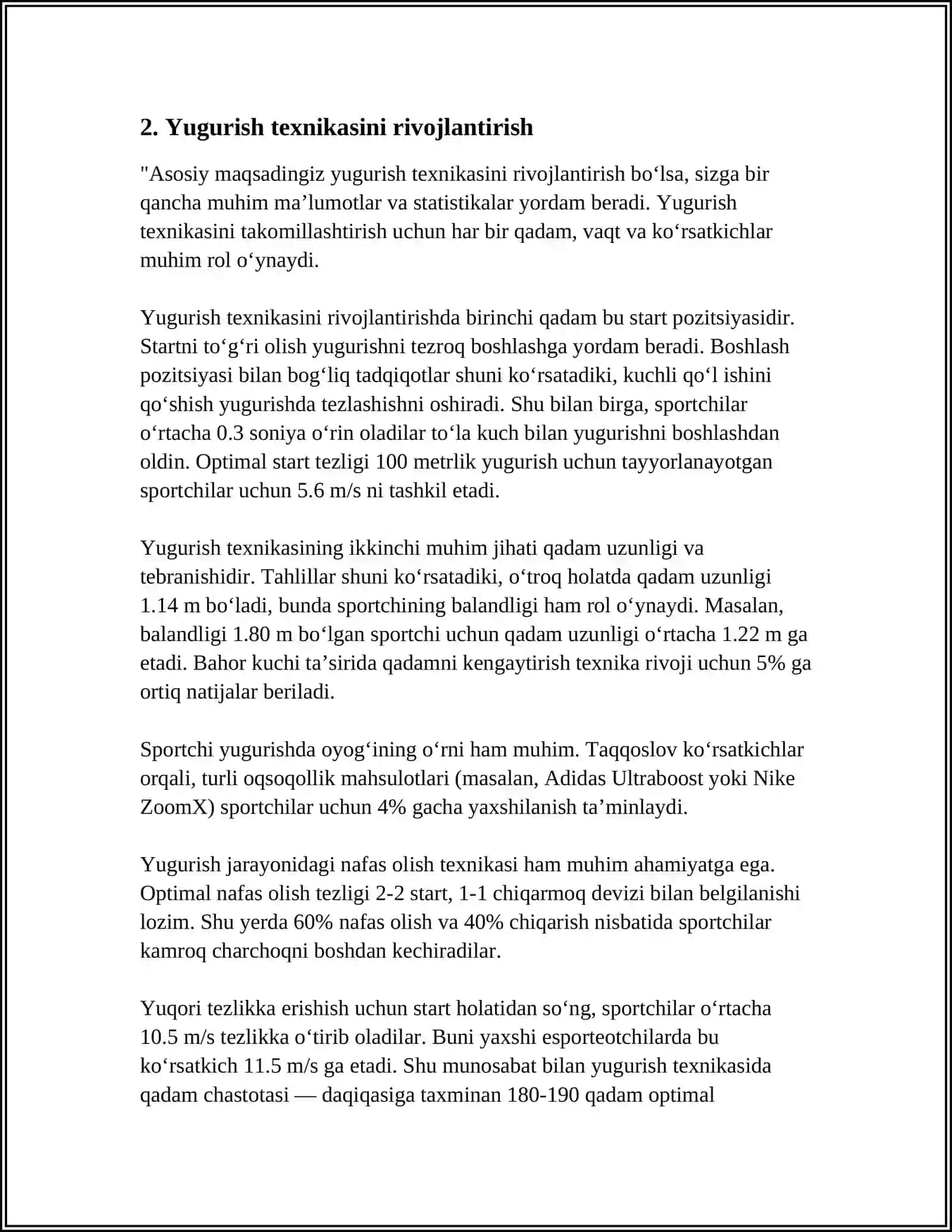 YURISH VA YUGURISH TEXNIKASI ASOSLARI 4