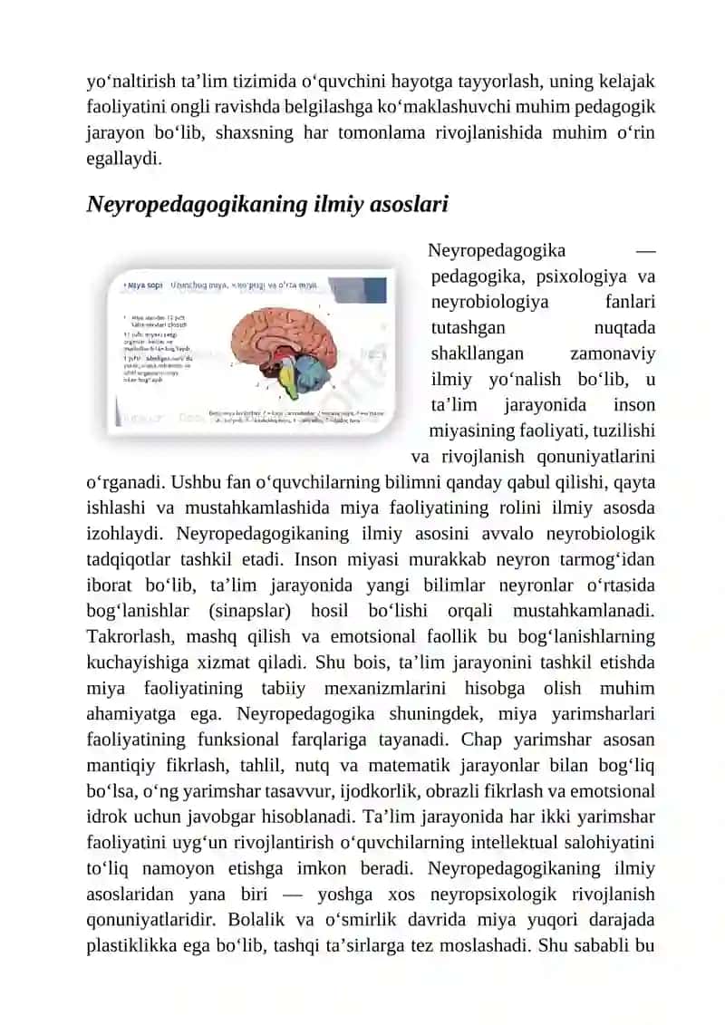 Neyropedagogika fanidan 4