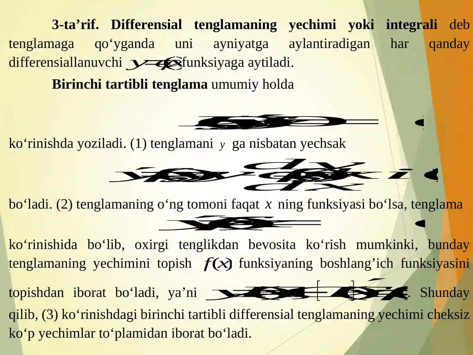 18 BIRINCHI TARTIBLI VA IKKINCHI TARTIBLI DIFFERENSIAL TENGLAMALAR 4