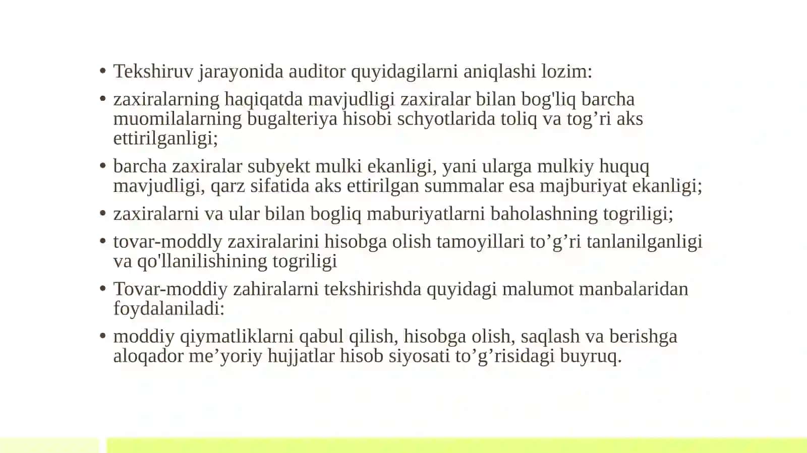 Tovar-moddiy zahiralari auditi 4