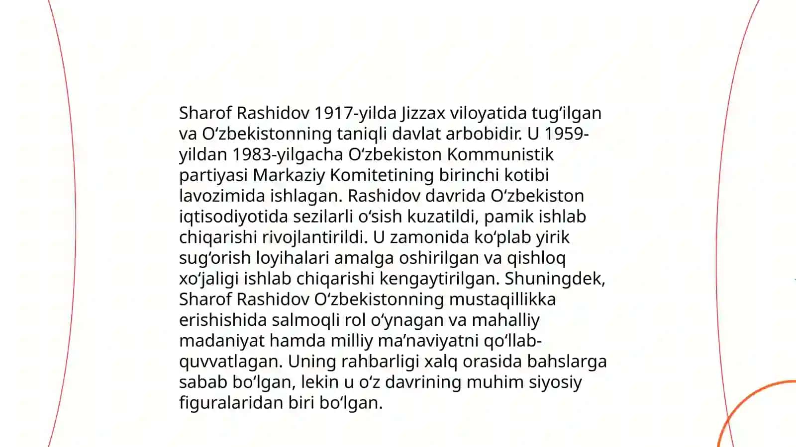 Sharof Rashidov Rashidovich 4