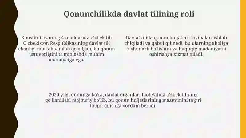 Davlat tili va qonunchiligi 4