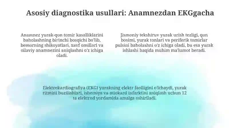 Yurak va qon tomirlari faoliyatini oʻrganish usullari 4