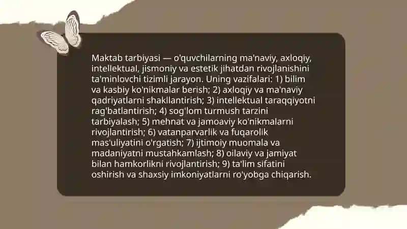 Tarbiya turlari va vazifalari 4