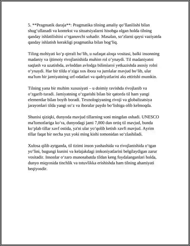 TILNING TIZIM SIFATIDAGI MOHIYATI 4