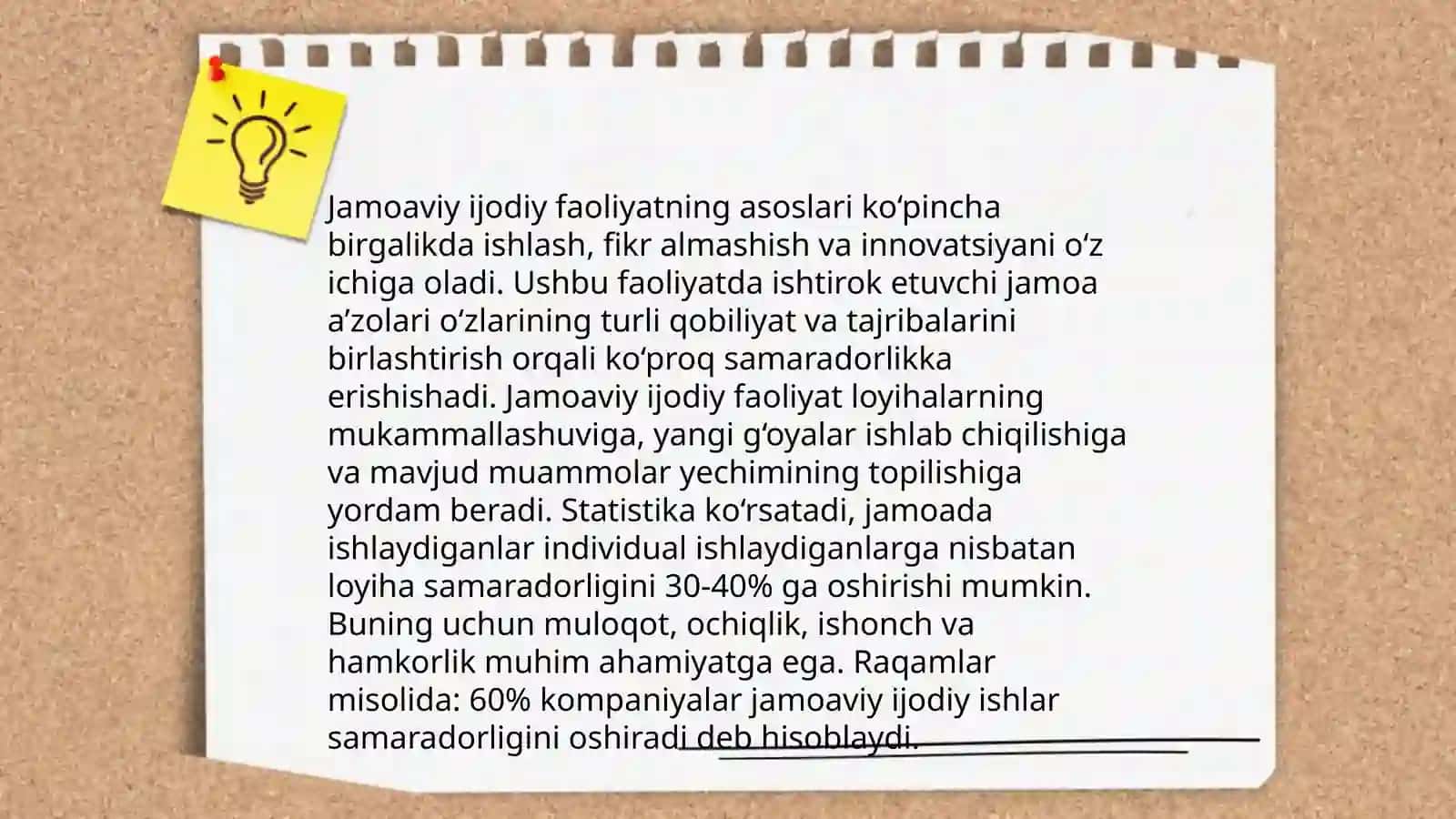 Loyihaga asoslangan va jamoaviy ijodiy faoliyat texnologiyasi 4