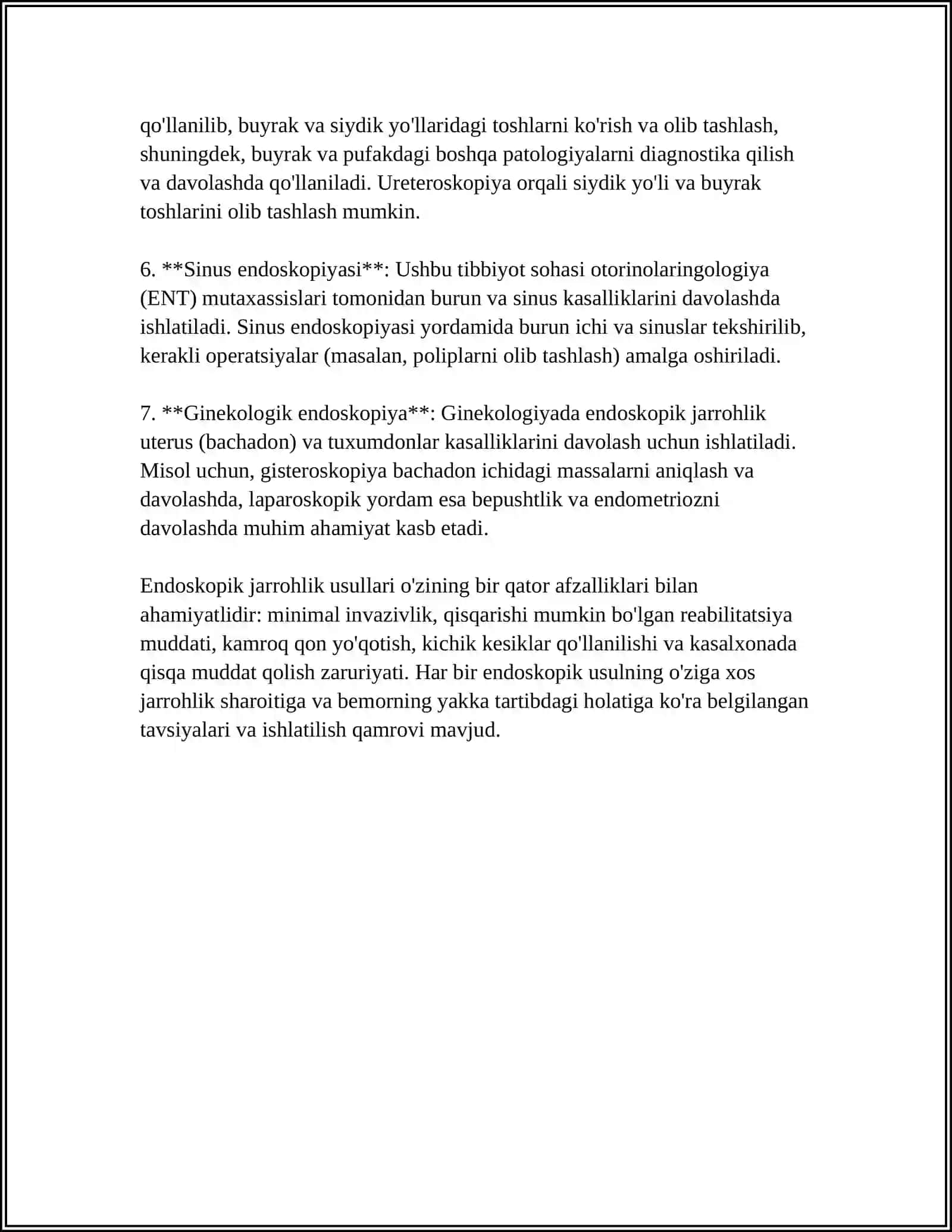 TIBBIYOTDA ENDOSKOPIK USULLARNING QO'LLANISHI 4
