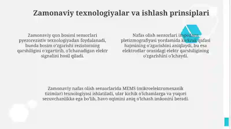 Qon bosimi va nafas olish datchiklari 4