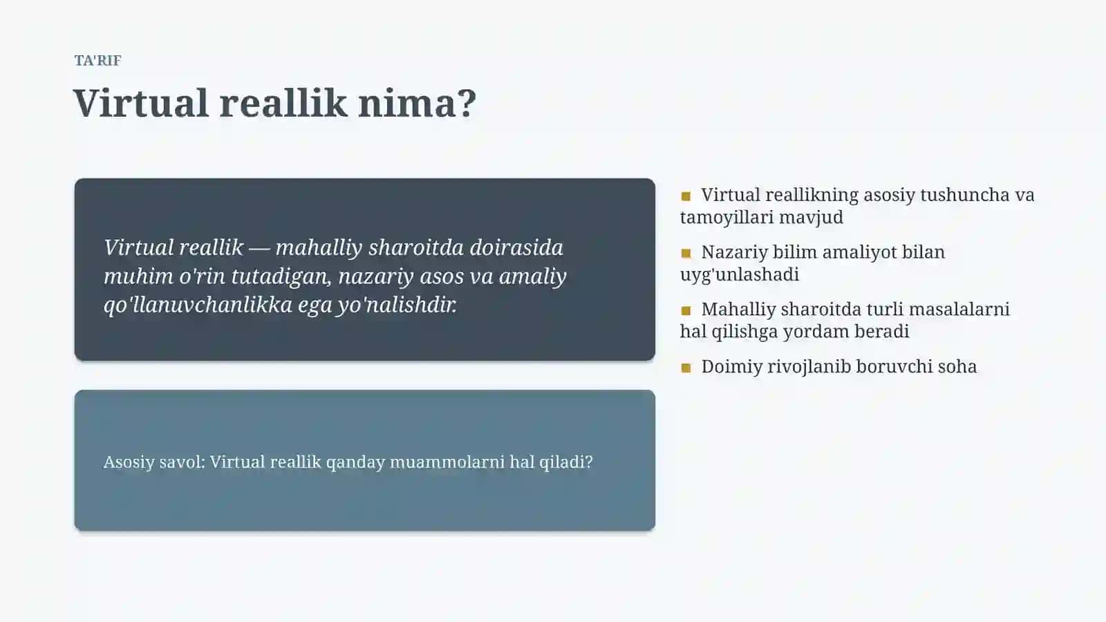 Virtual reallik 4