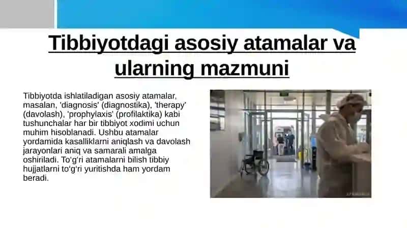 Tibbiyotdagi atamalar va ularni qo'llanishi.  Ariza va tarjimai hol yozish tartibi 4