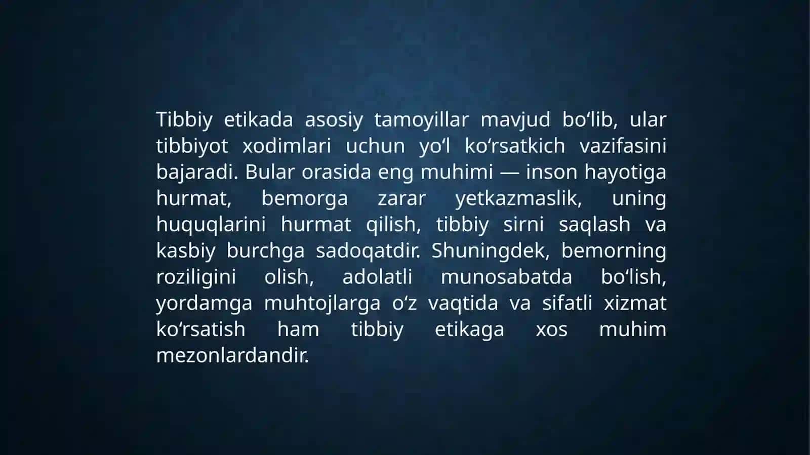 Tibbiyot etikasi 4