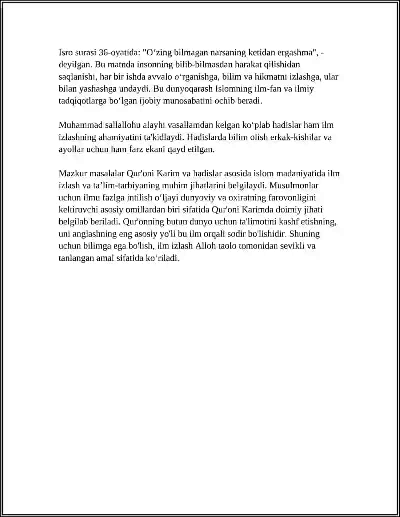 Qurʼoni Karim Hadisi Shariflarda Talim Tarbiya Masalalari 4