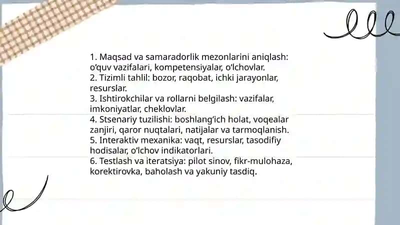 Ishbilarmonlik oʻyinlari texnologiyasi 4