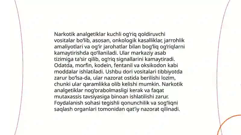Narkotik va nonoarkotik analgetiklar 4