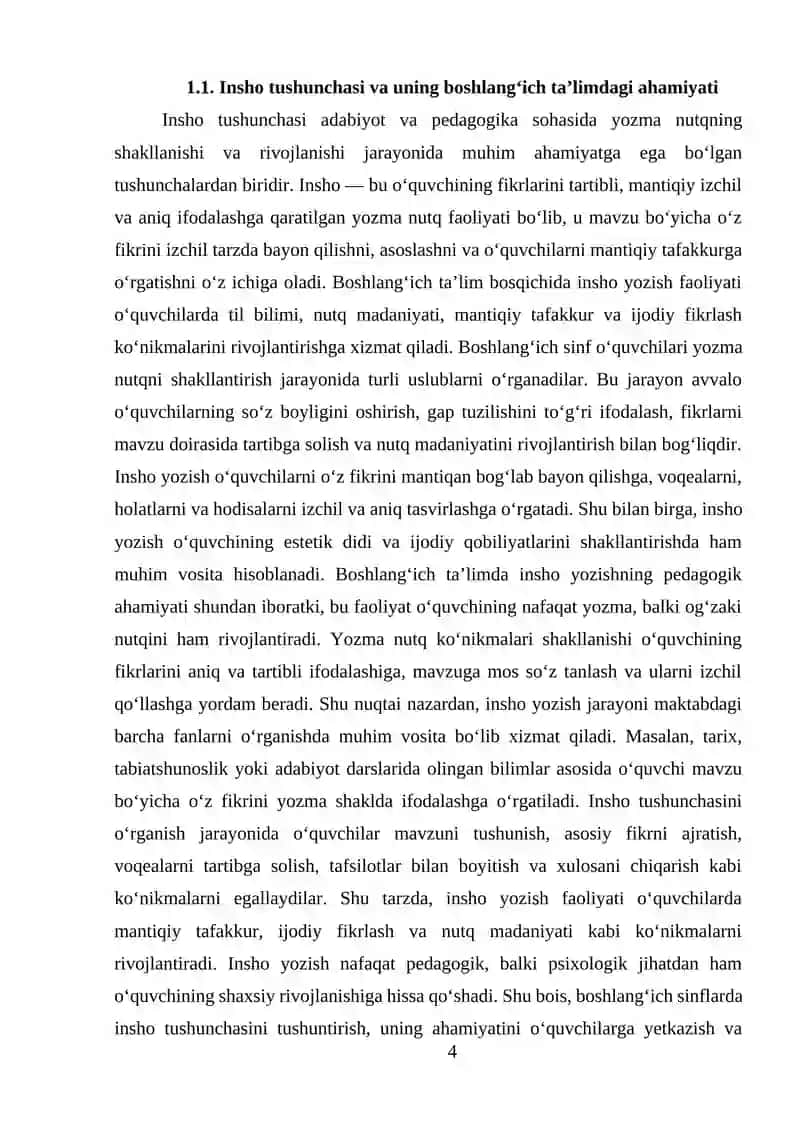 Boshlang‘ich sinflarda insho yozishga o‘rgatish 4