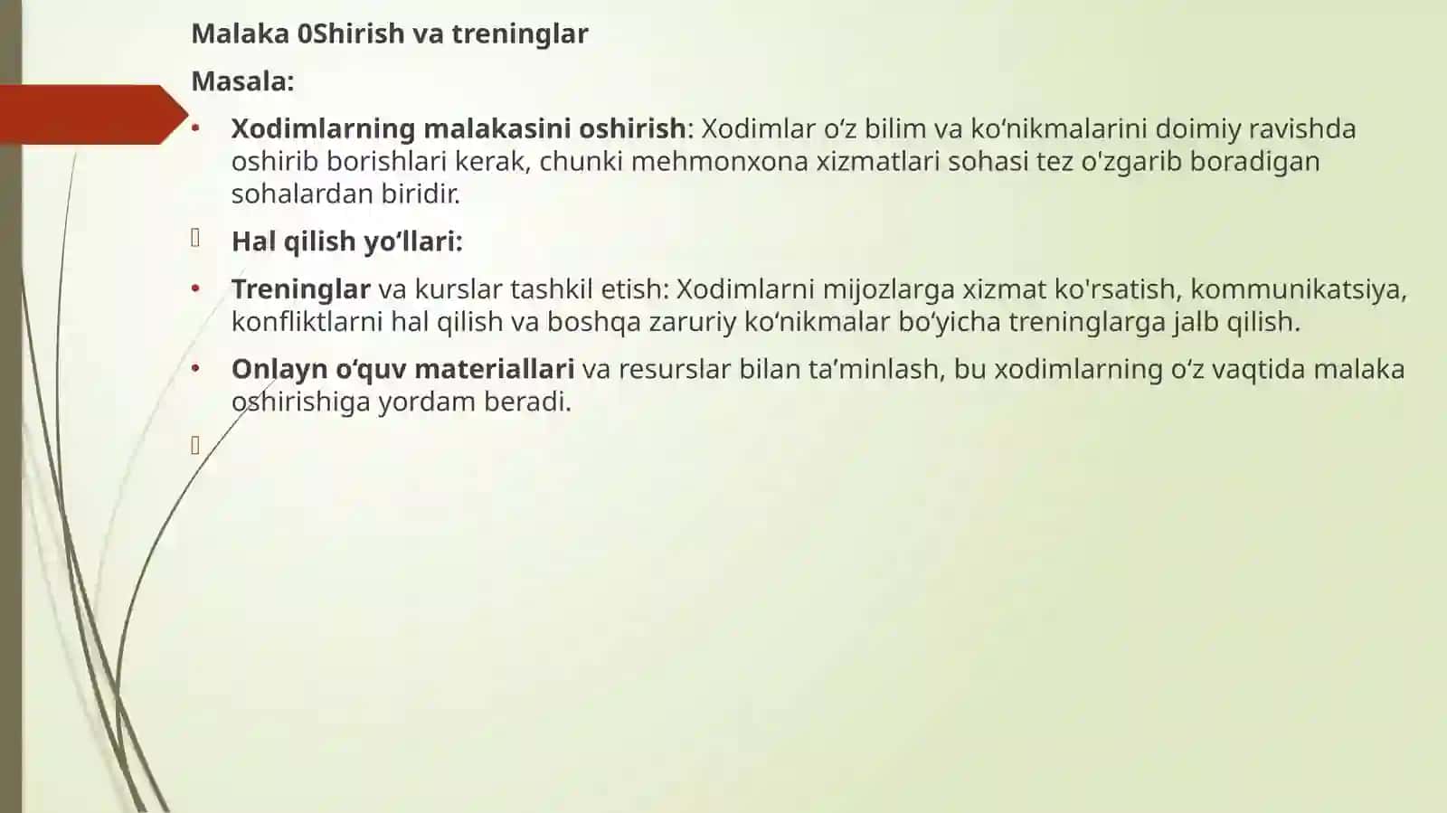 Mehmonxona xo’jaliklarida xodimlarni rivojoantirish masalalari 4