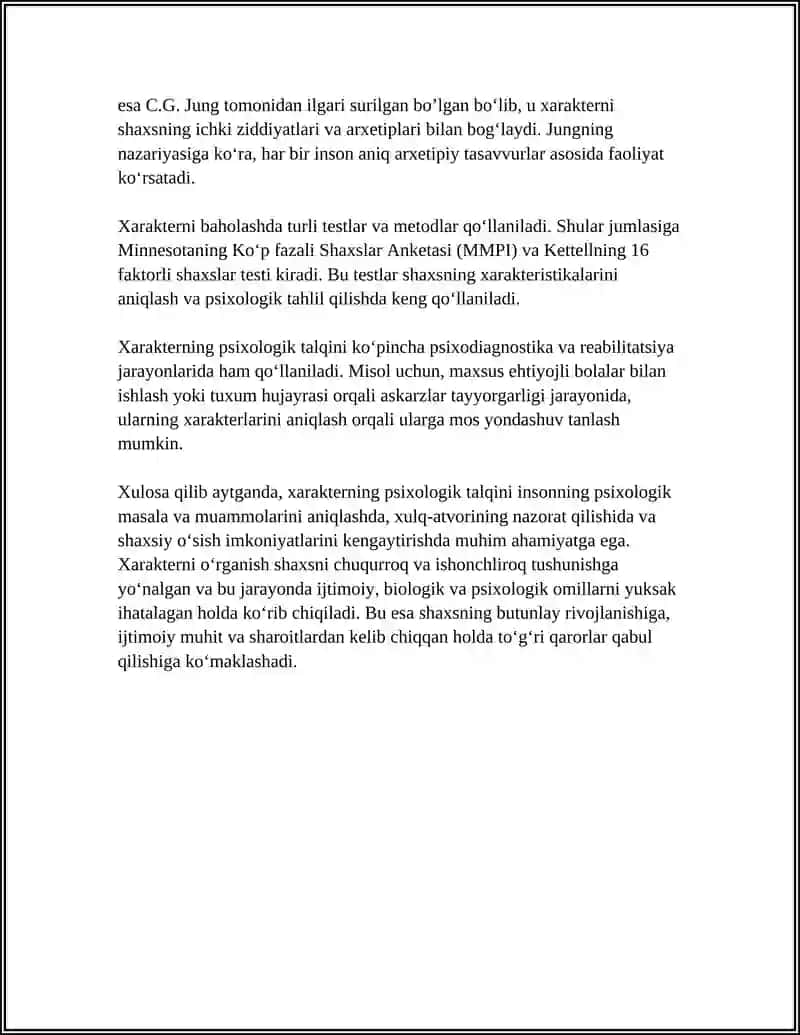 Xarakterni psixologik talqini 4