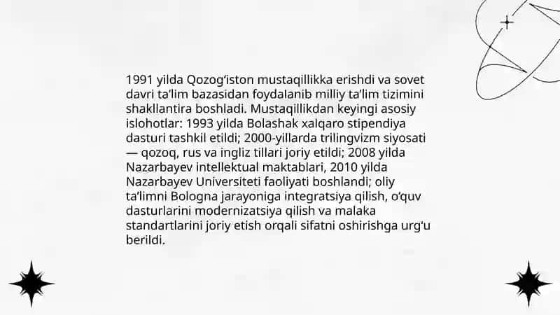 Qozogʻiston taʼlim tizimining umumiy tavsifi 4