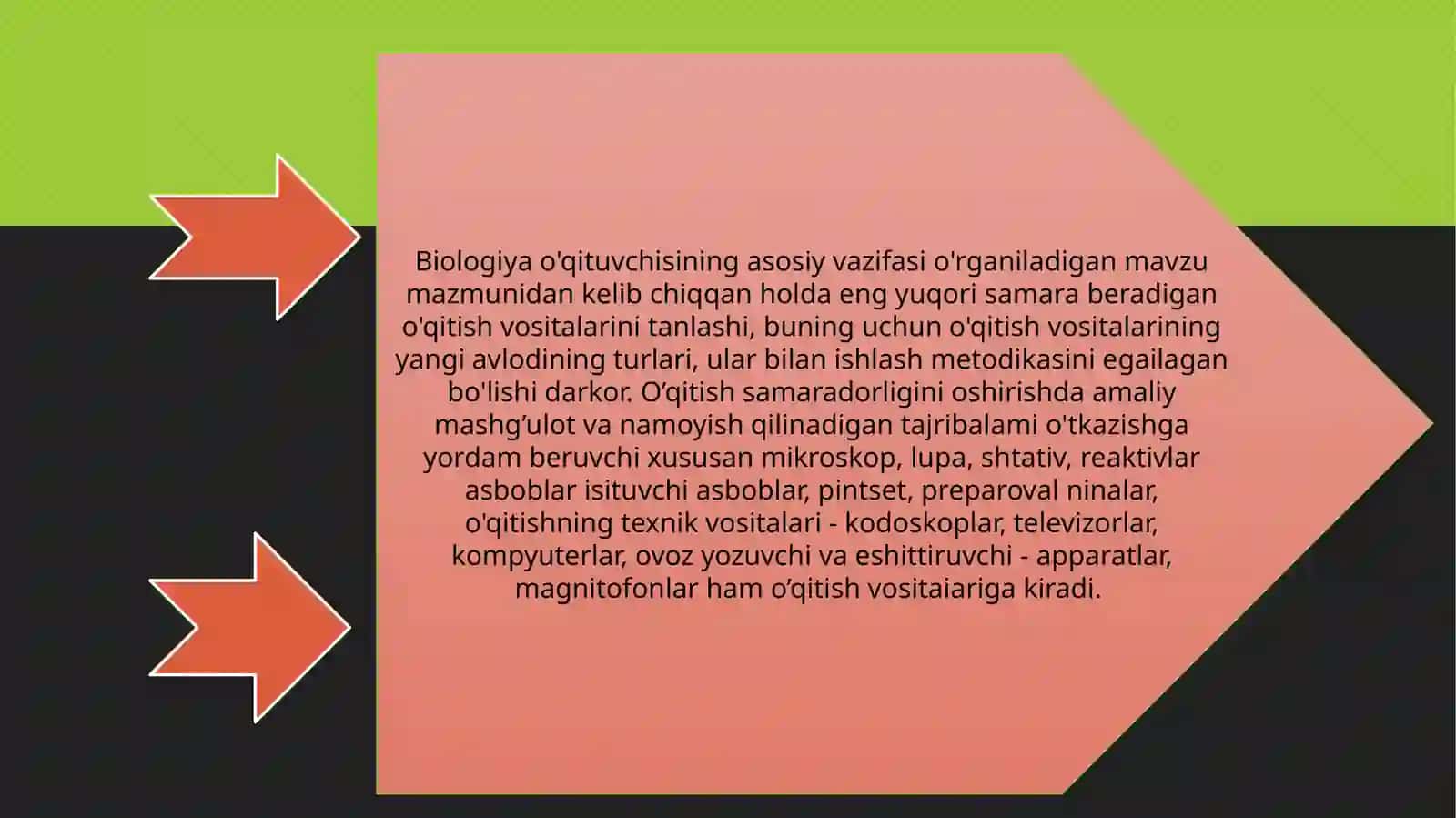 Biologiya darslarida foydalaniladigan slaydlar tayyorlash 4
